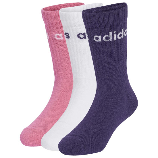 Adidas Παιδικές κάλτσες Linear Crew Socks 3 pairs